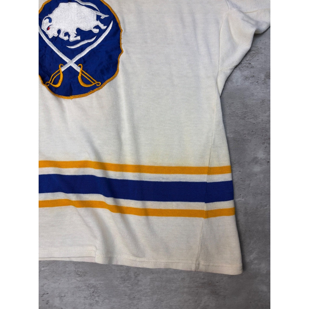 Vintage 80s/90s #7 Buffalo Sabres NHL Stitched Hockey Jersey Size Large