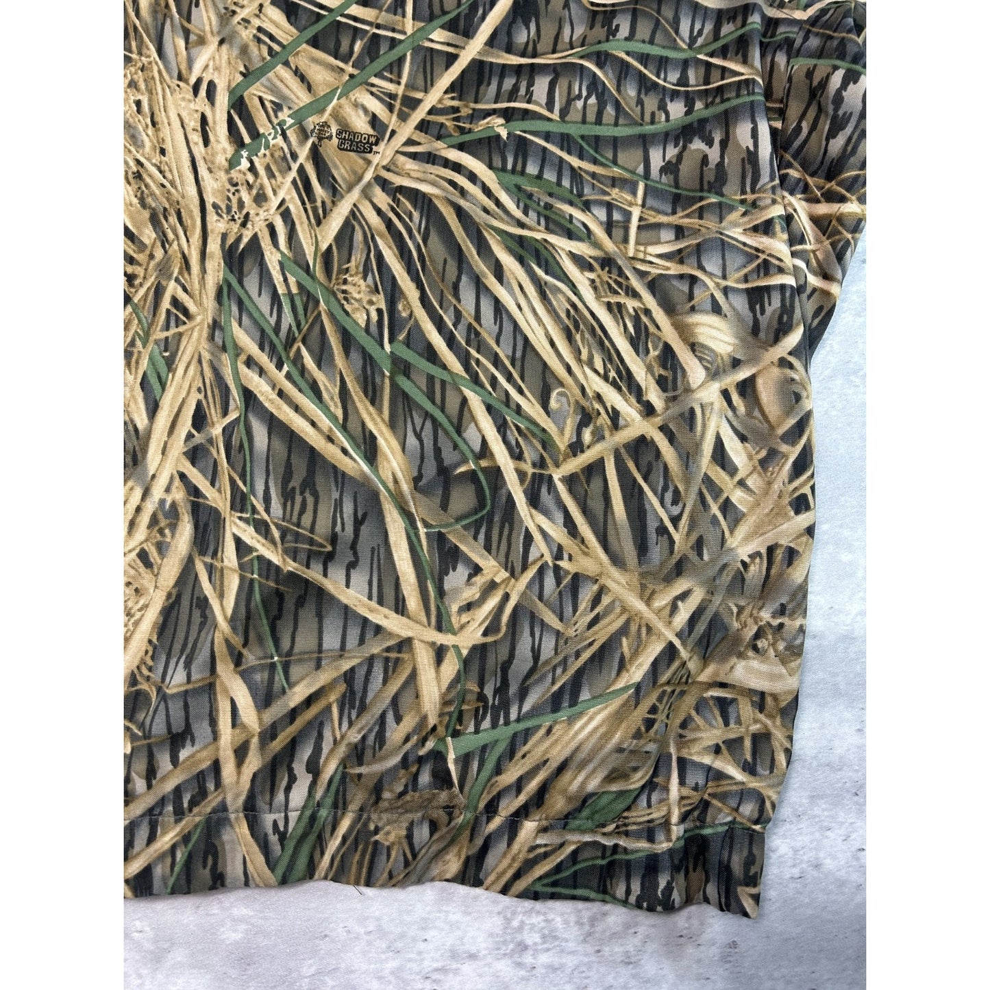 Vintage Columbia Mossy Oak Shadow Grass Camo Full Zip Hunting Jacket Size XL