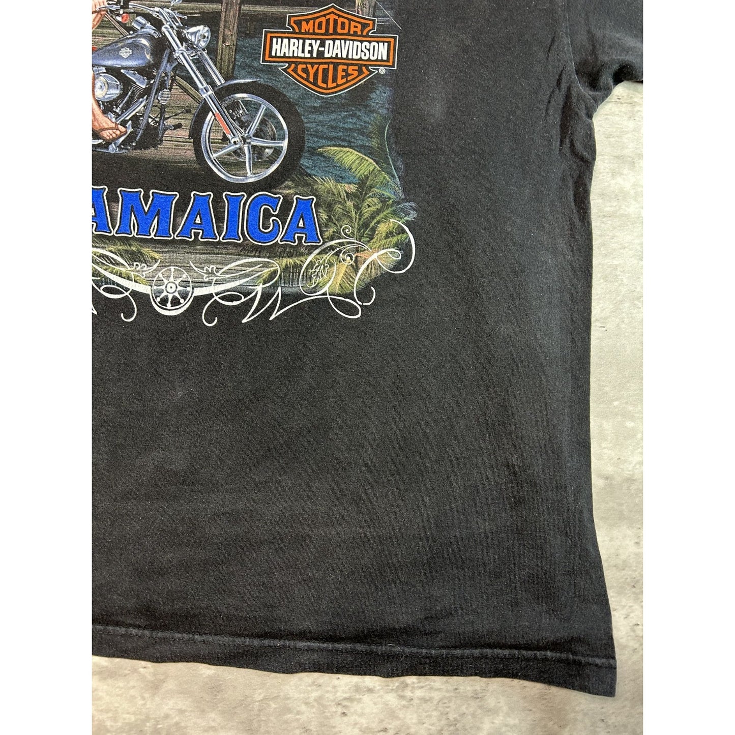 Vintage Harley Davidson Classic Logo Motorcycle Spellout Graphic T-Shirt Sz 2XL