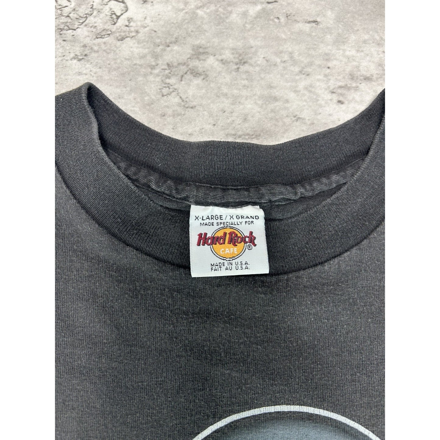 Vintage 90s Hard Rock Cafe Montreal Graphic Destination T-Shirt Size XL Black