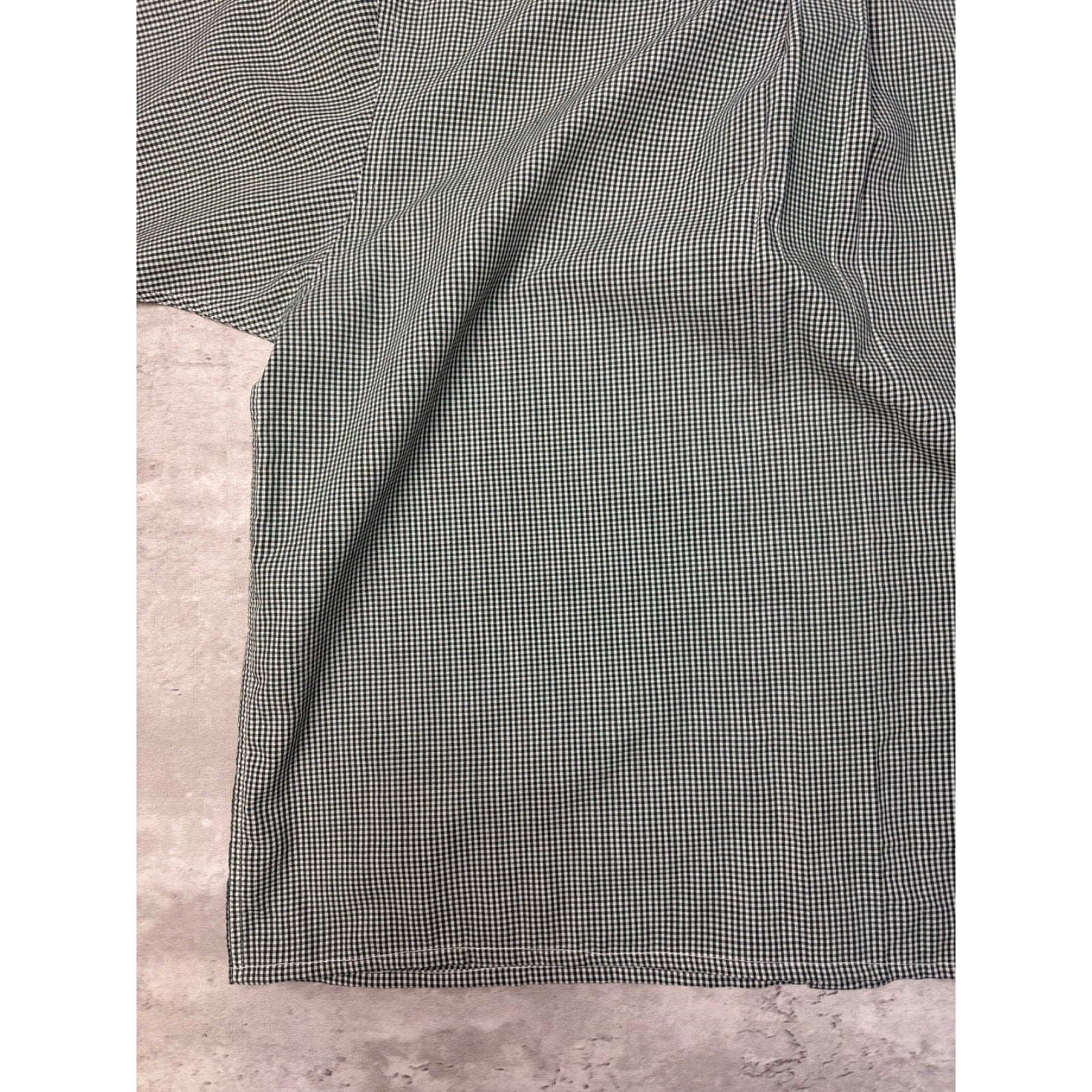 Croft & Barrow Basics Single Pocket Plaid Reworked Cropped Button Up Shirt Sz XL