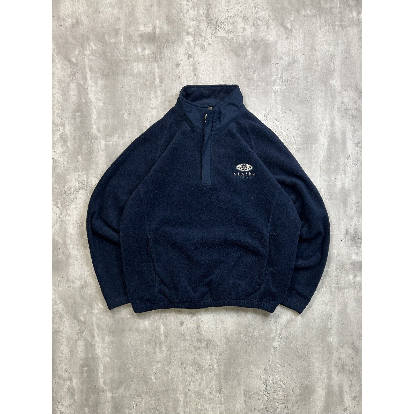 Vintage Alaska Embroidered 1/4 Zip Fleece Destination Sweatshirt Size Small