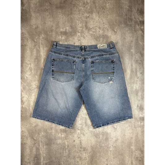Vintage 2000s Enyce Light Wash Denim Shorts Size 43 Blue