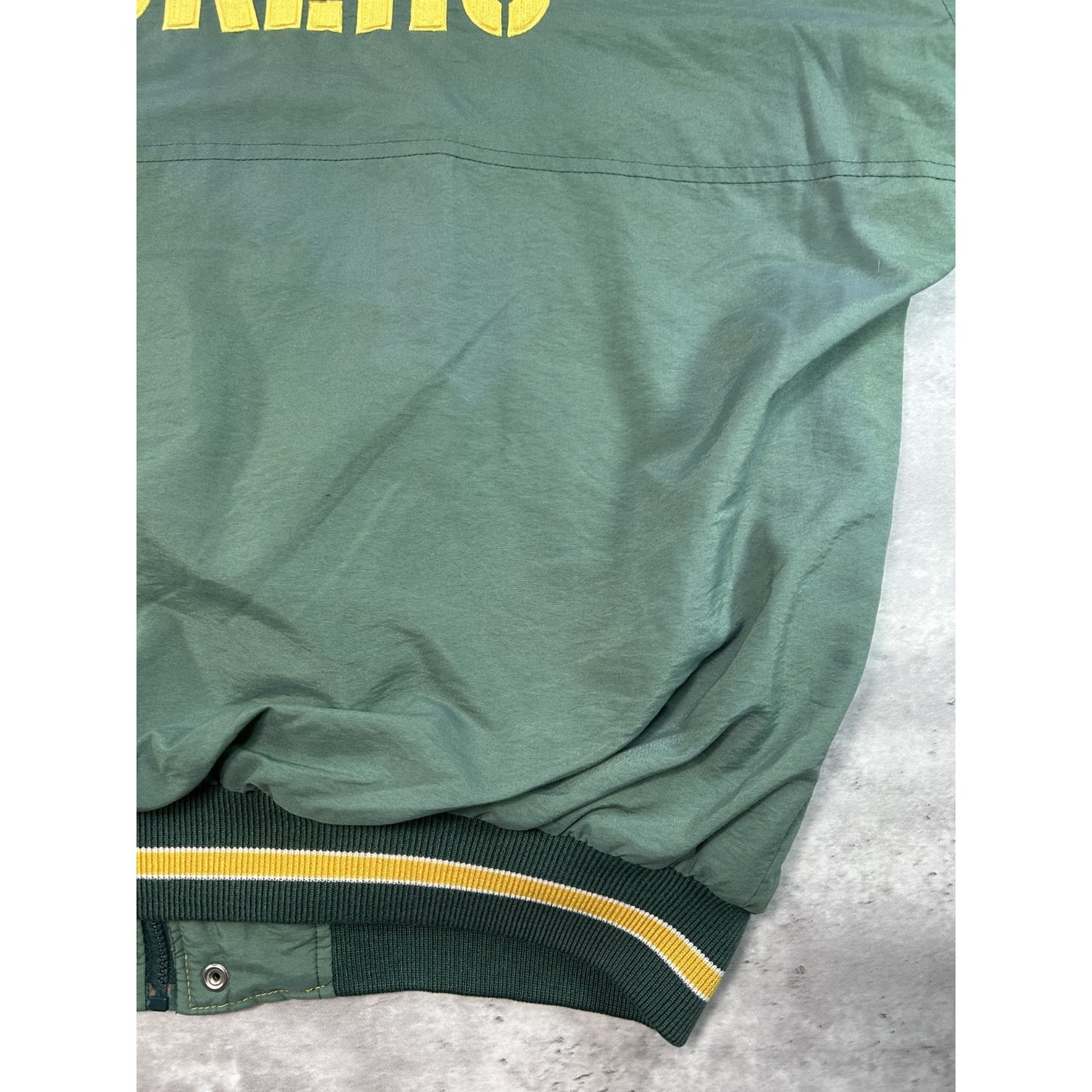 Vintage 80s Green Bay Packers NFL Embroidered Logo Starter Jacket Size XL