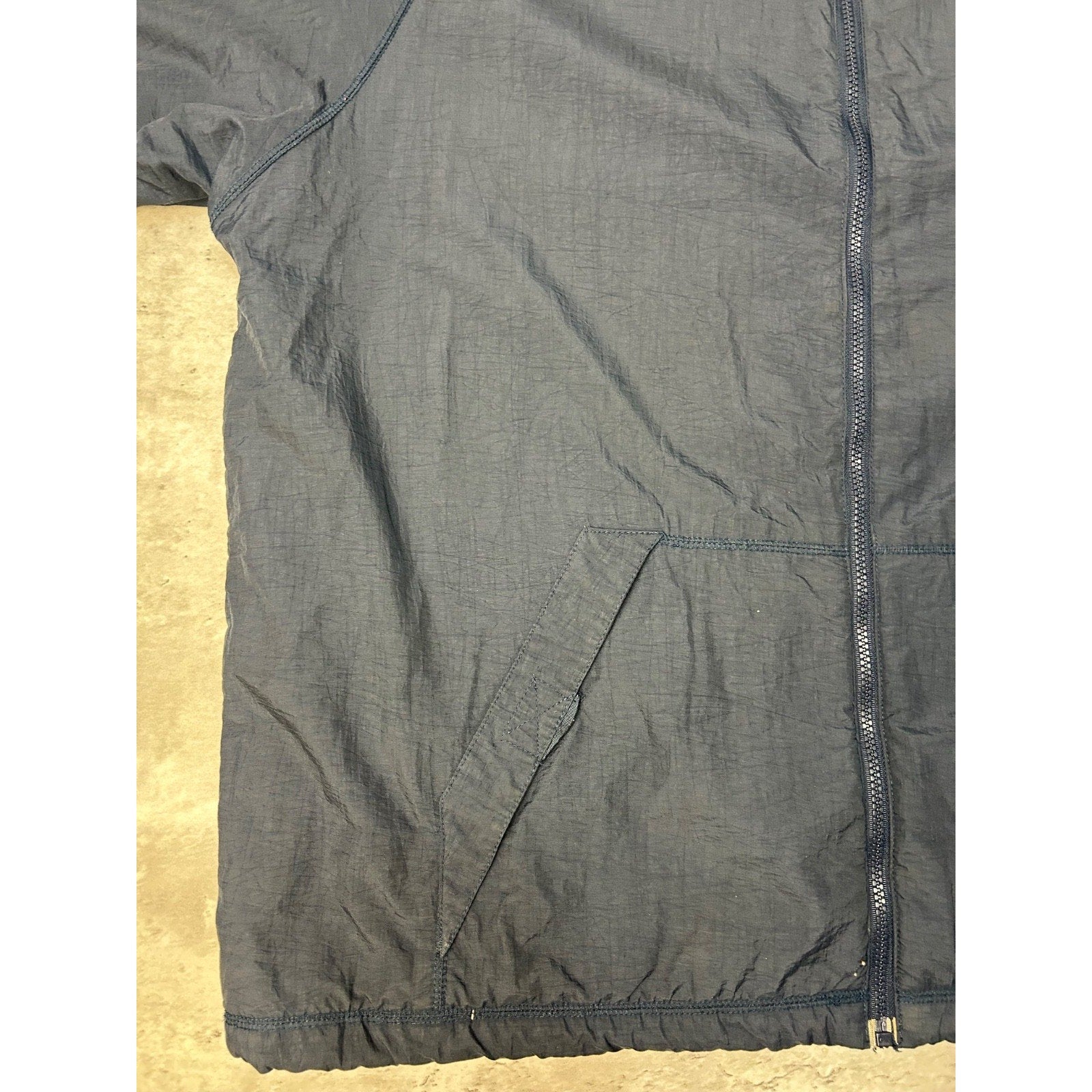 Vintage Reebok Embroidered Spellout Nylon Full Zip Windbreaker Jacket Size XL