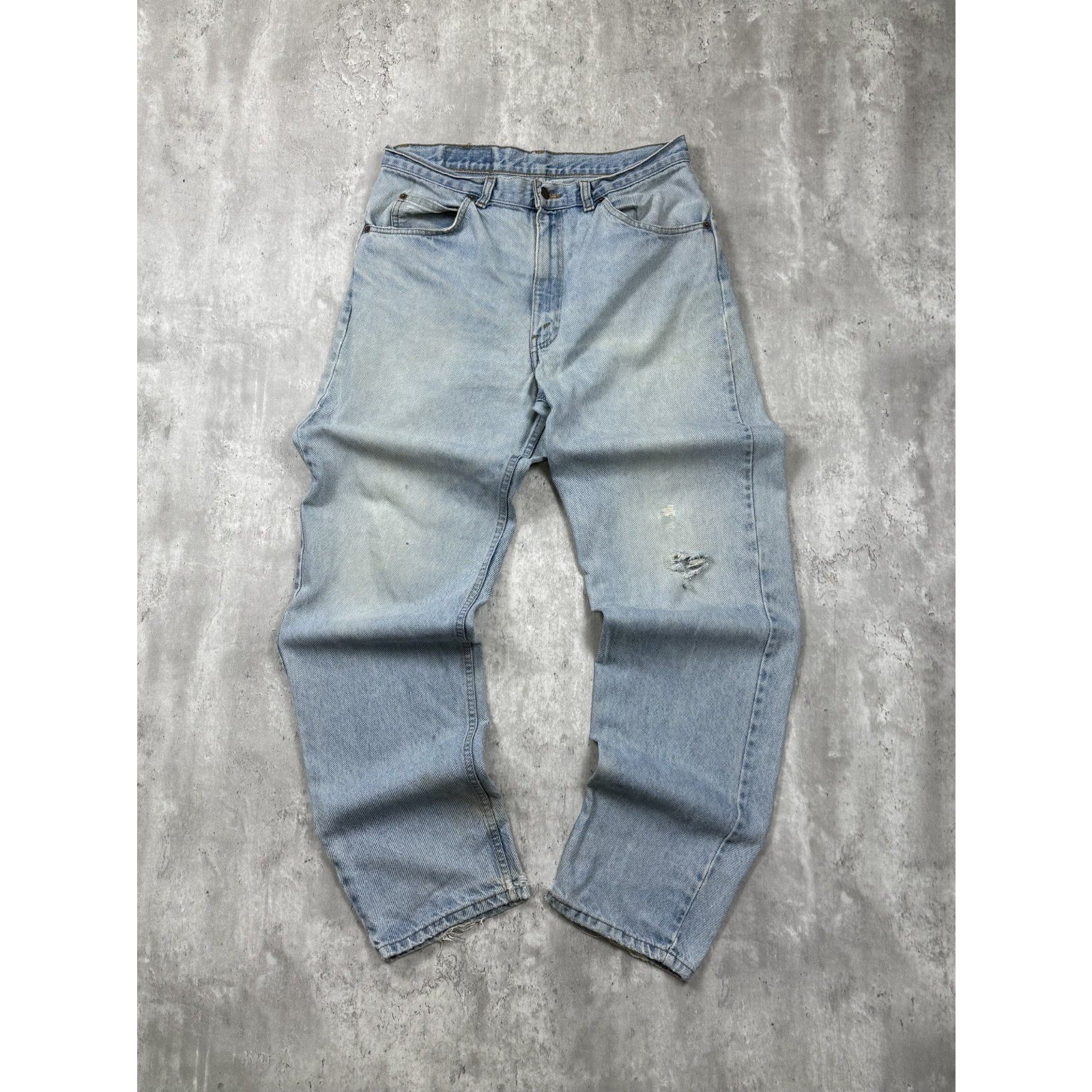 Vintage 90s Levis Orange Tab Light Wash Denim Pants Size 34