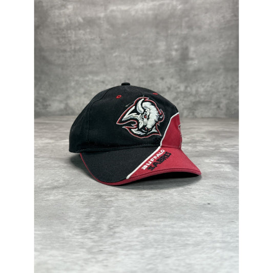 Vintage 2000s Buffalo Sabres NHL Embroidered Bull Head Logo Snapback Hat OSFA
