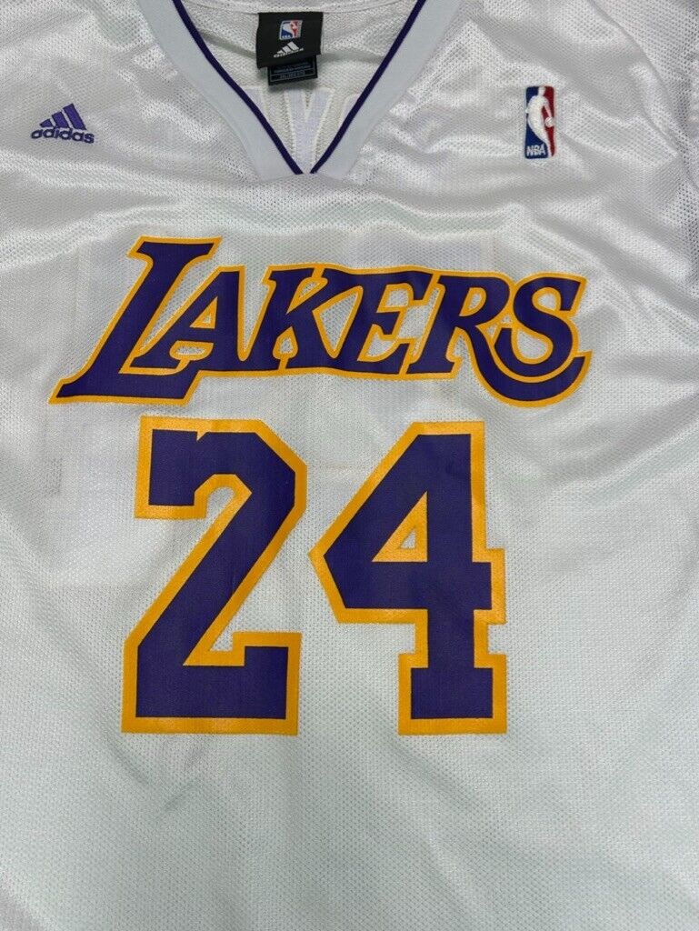 Kobe Bryant #24 Los Angeles Lakers NBA Adidas Wide Shoulder Jersey Size 2XL