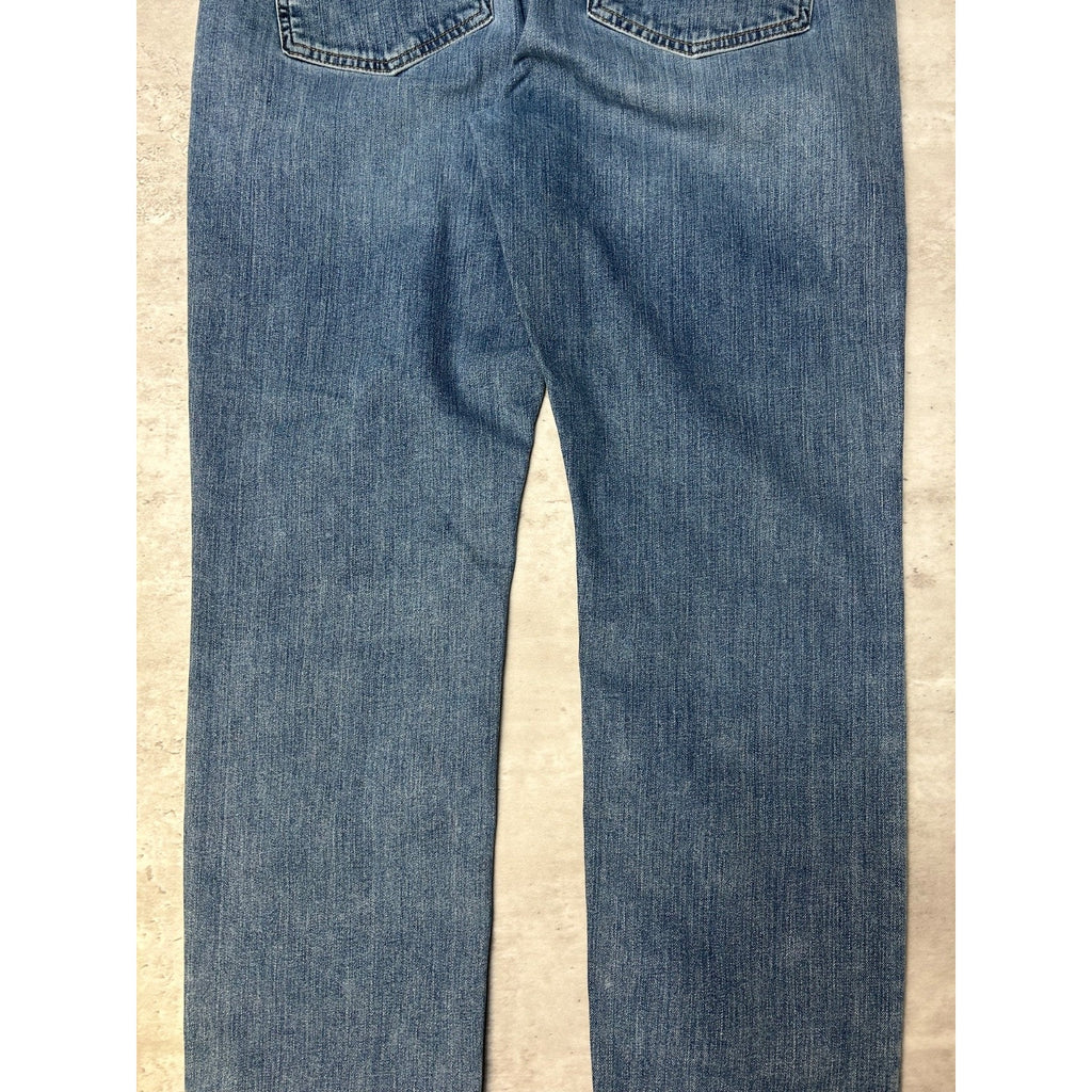 Carhartt Relaxed Fit Dark Wash Denim Workwear Pants Size 36
