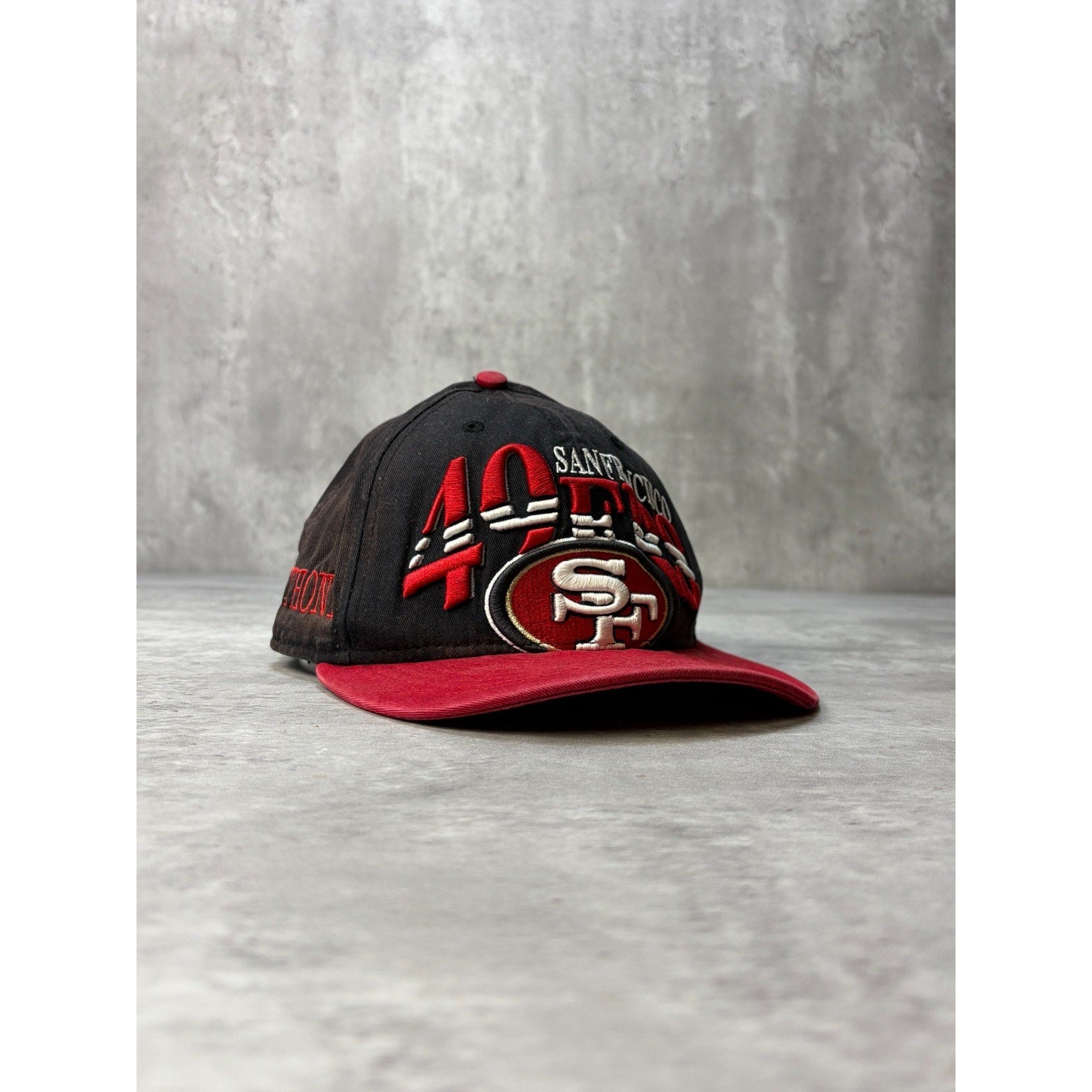 Vintage San Francisco 49ers NFL Embroidered Logo Spellout Snapback Hat OSFA