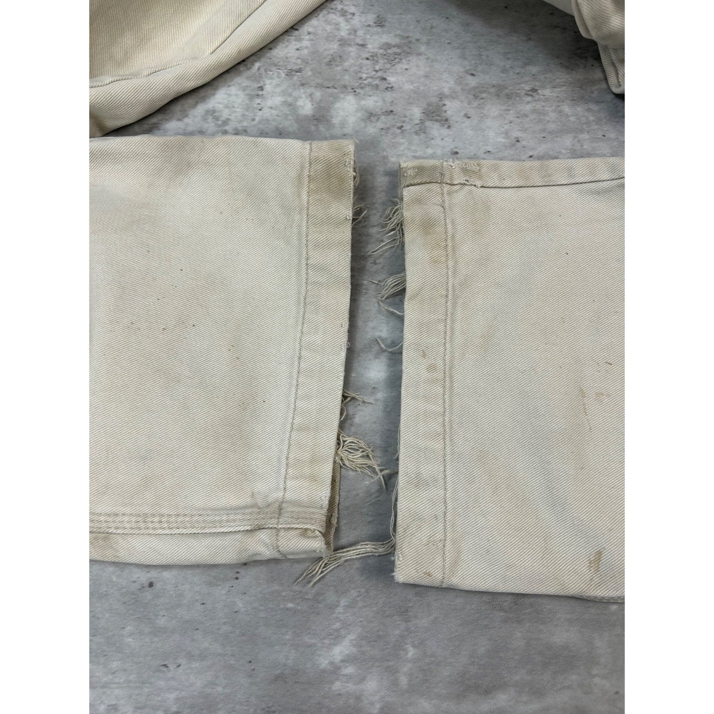 Vintage Y2K FUBU Baggy Fit White Denim Pants Size 33