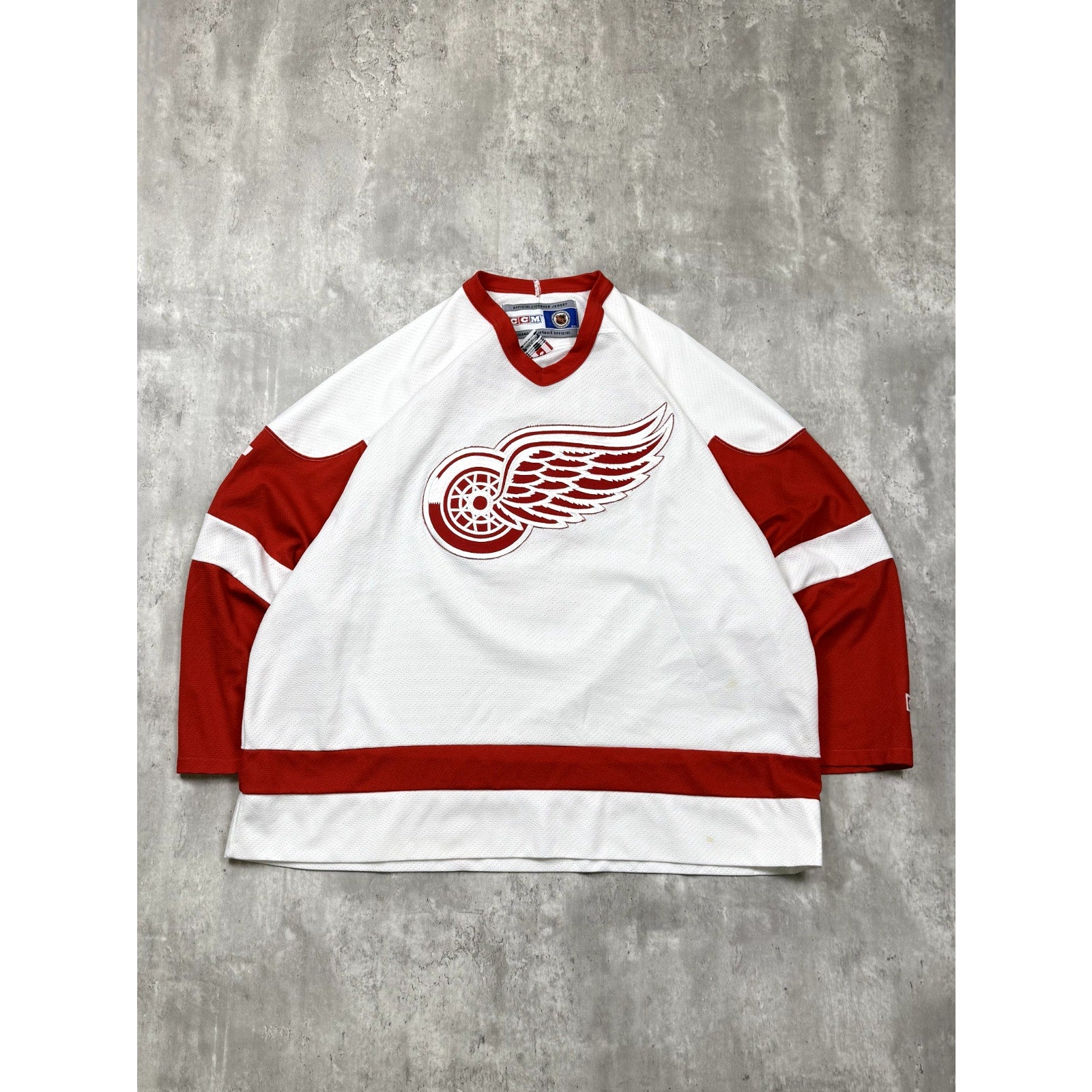 Vintage Nicklas Lidstrom #5 Detroit Red Wings NHL Stitched Hockey Jersey Sz 2XL
