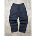 Vintage Y2K Fubu Contrast Embroiderey Dark Wash Wax Denim Pants Size 32