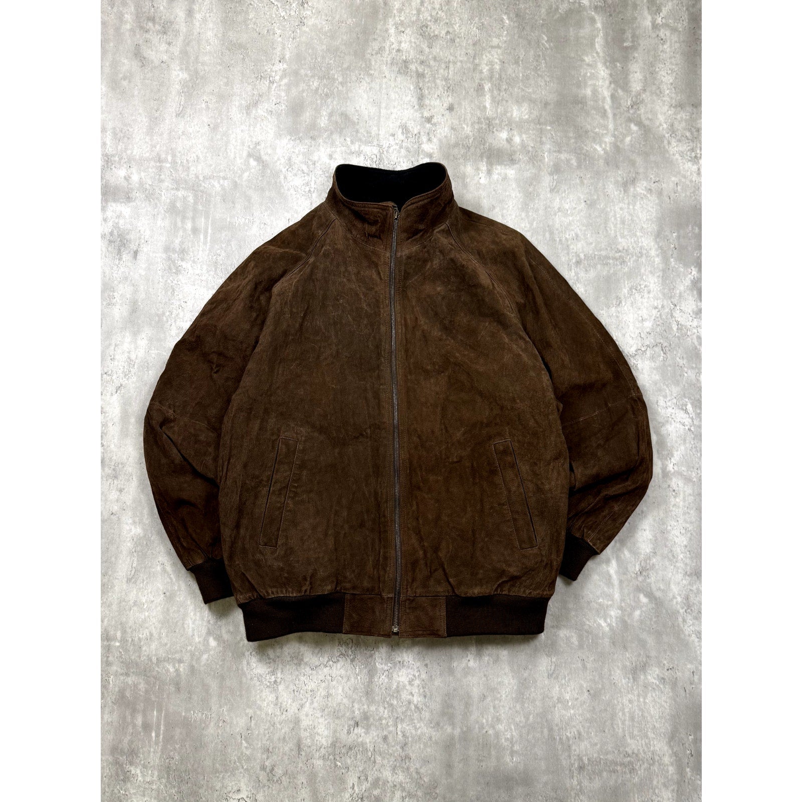 Vintage Denver Hayes Fleece Lined Full Zip Suede Jacket Size Large