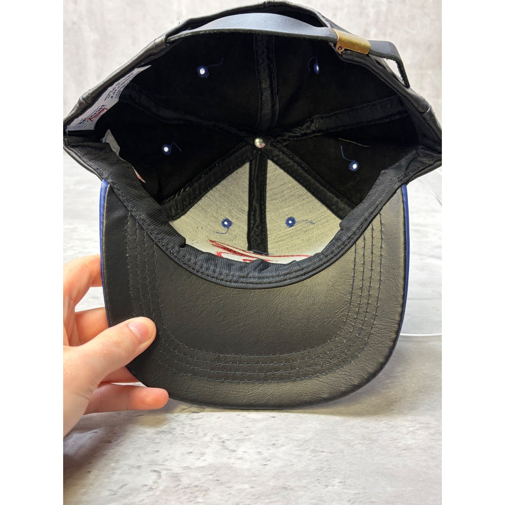 Vintage Mark Martin #6 Nascar Valvoline Racing Leather Strapback Hat OSFA