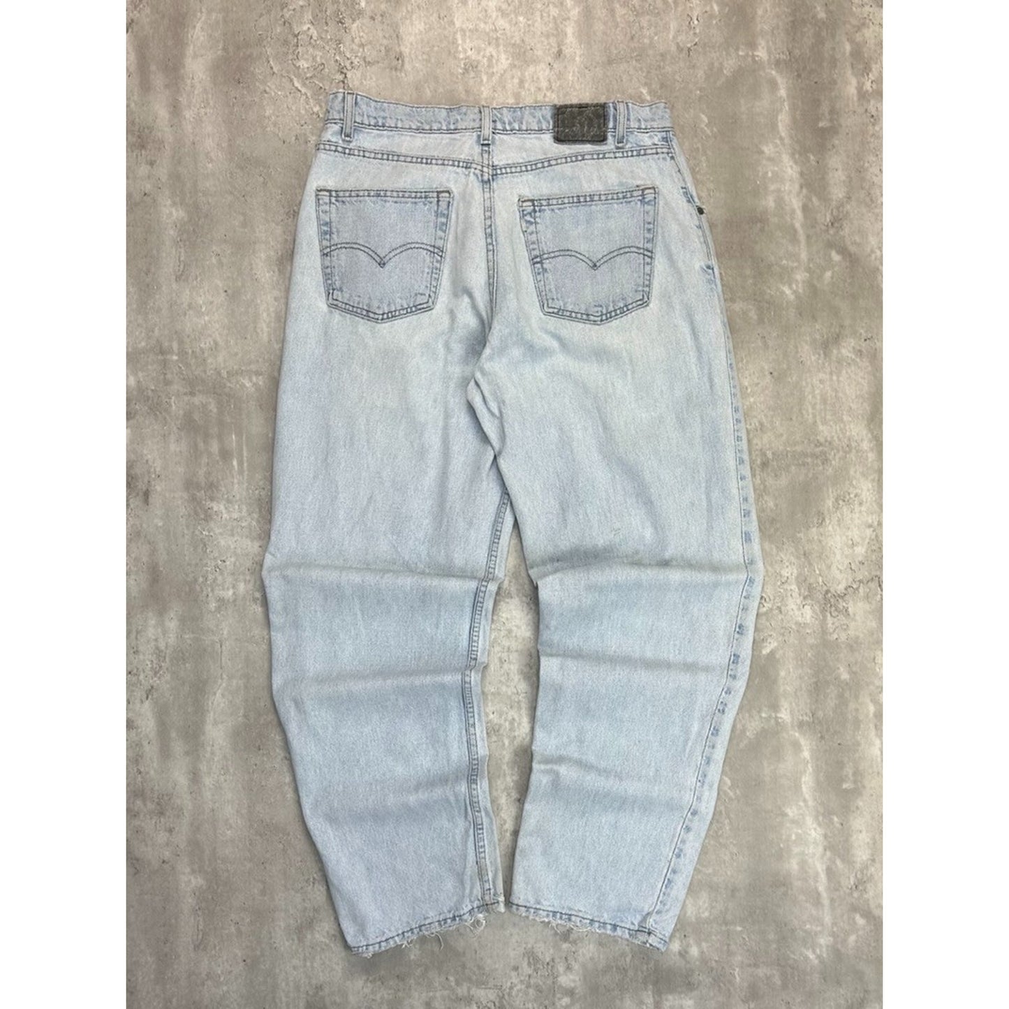 Vintage 90s Levis Silvertab Loose Fit Light Wash Denim Pants Size 34