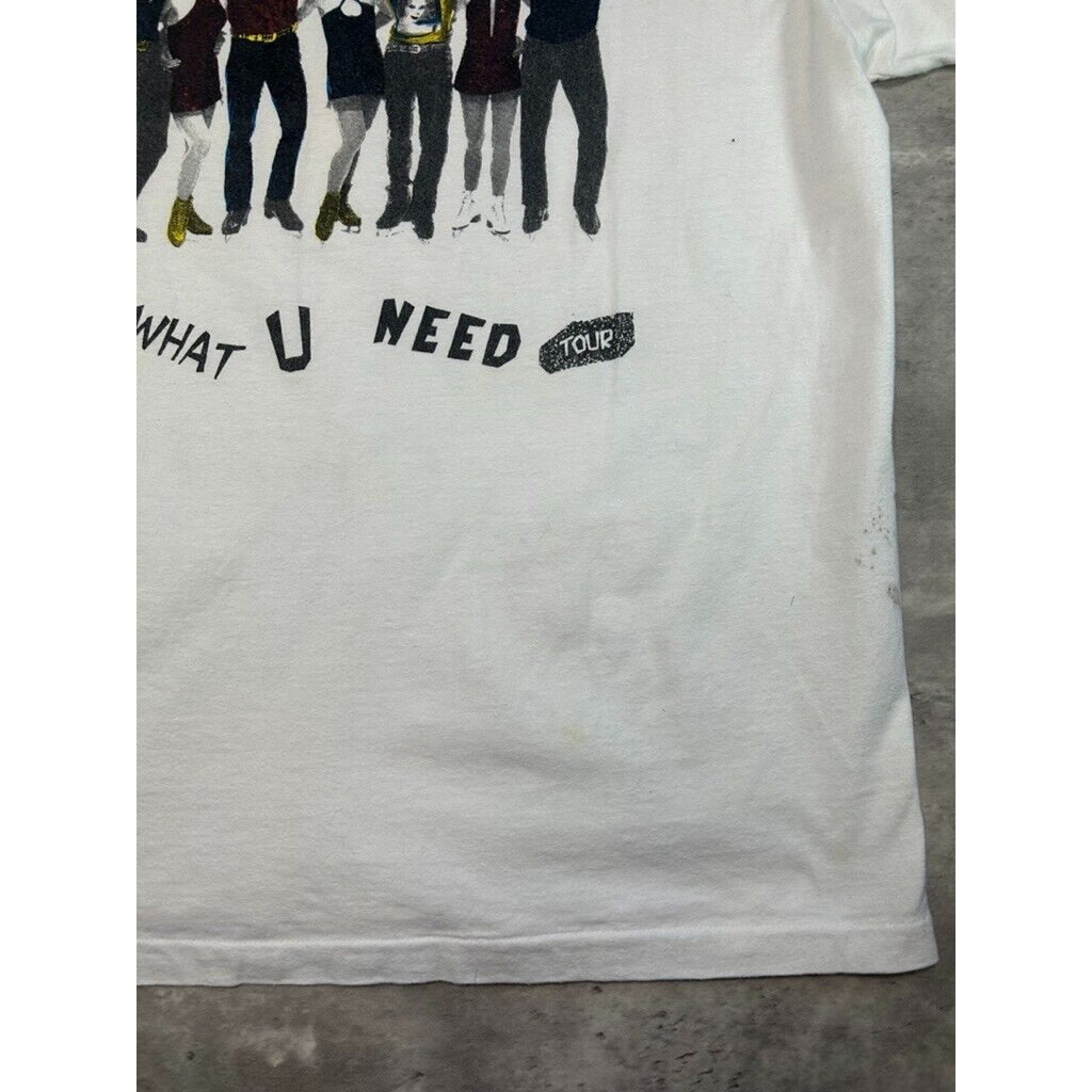 Vintage 90s Stars On Ice Get What You Need Music Graphic T-Shirt Size XL