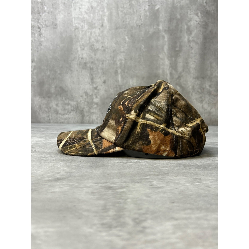 Vintage Gorilla Nuts Embroidered Logo Hunting Camo Strapback Hat OSFA
