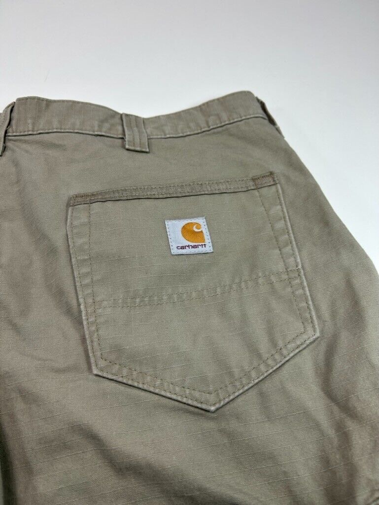 Vintage Carhartt Relaxed Fit Ripstop Workwear Cargo Shorts Size 35