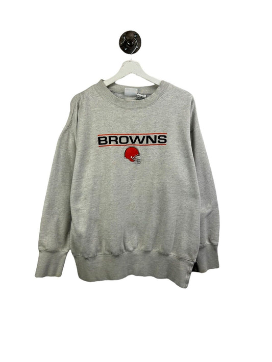 Vintage 1999 Cleveland Browns Helmet Graphic Crewneck Sweatshirt Size Large 90s