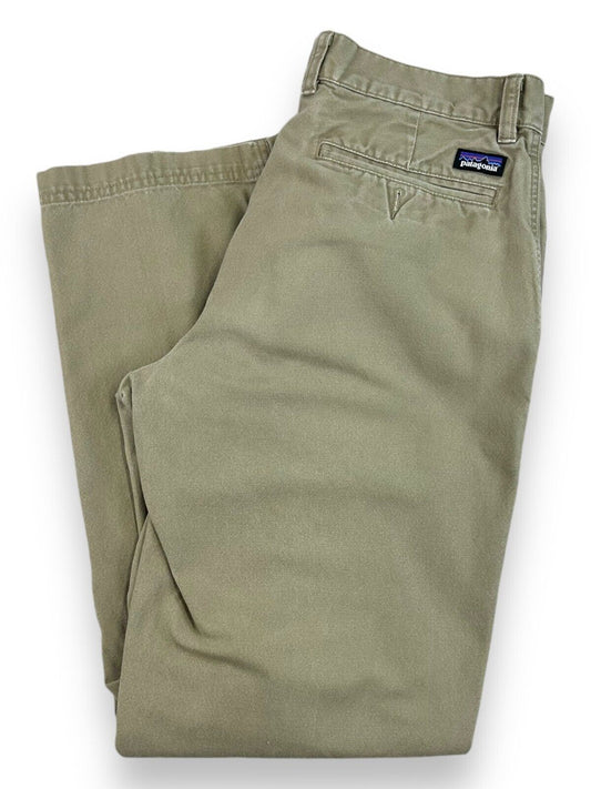 Patagonia Khaki Chino Style Cotton Pants Size 32 Beige