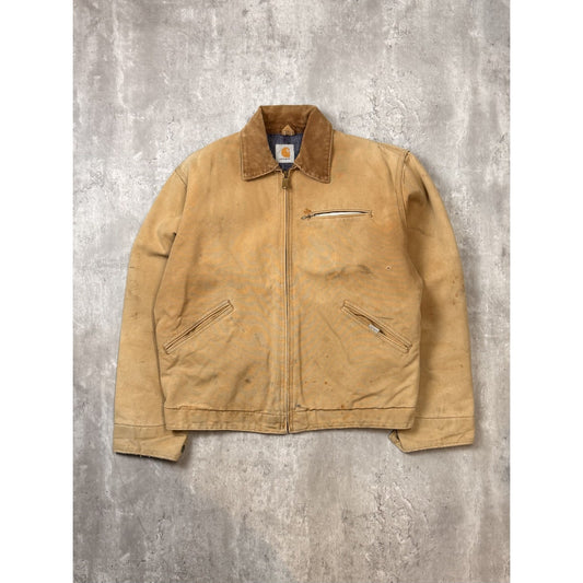 Vintage 80s/90s Carhartt Blanket Lined Canvas Workwear Detroit Jacket Size Large