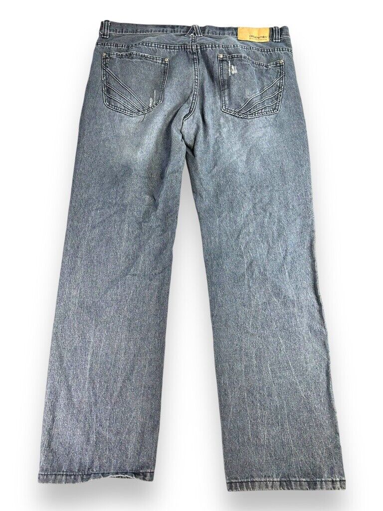 Vintage Y2K Akademiks Baggy Fit Dark Wash Denim Pants Size 41W Blue