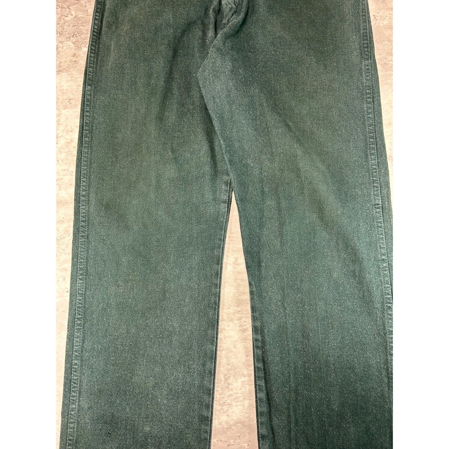 Vintage 80s/90s Wrangler Western Style Green Denim Pants Size 36