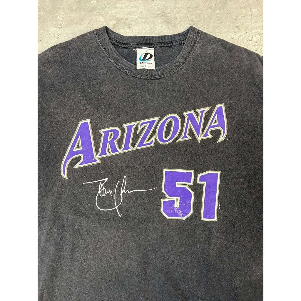 Vintage 90s Randy Johnson #51 Arizona Diamondbacks MLB Jersey T-Shirt Size XL