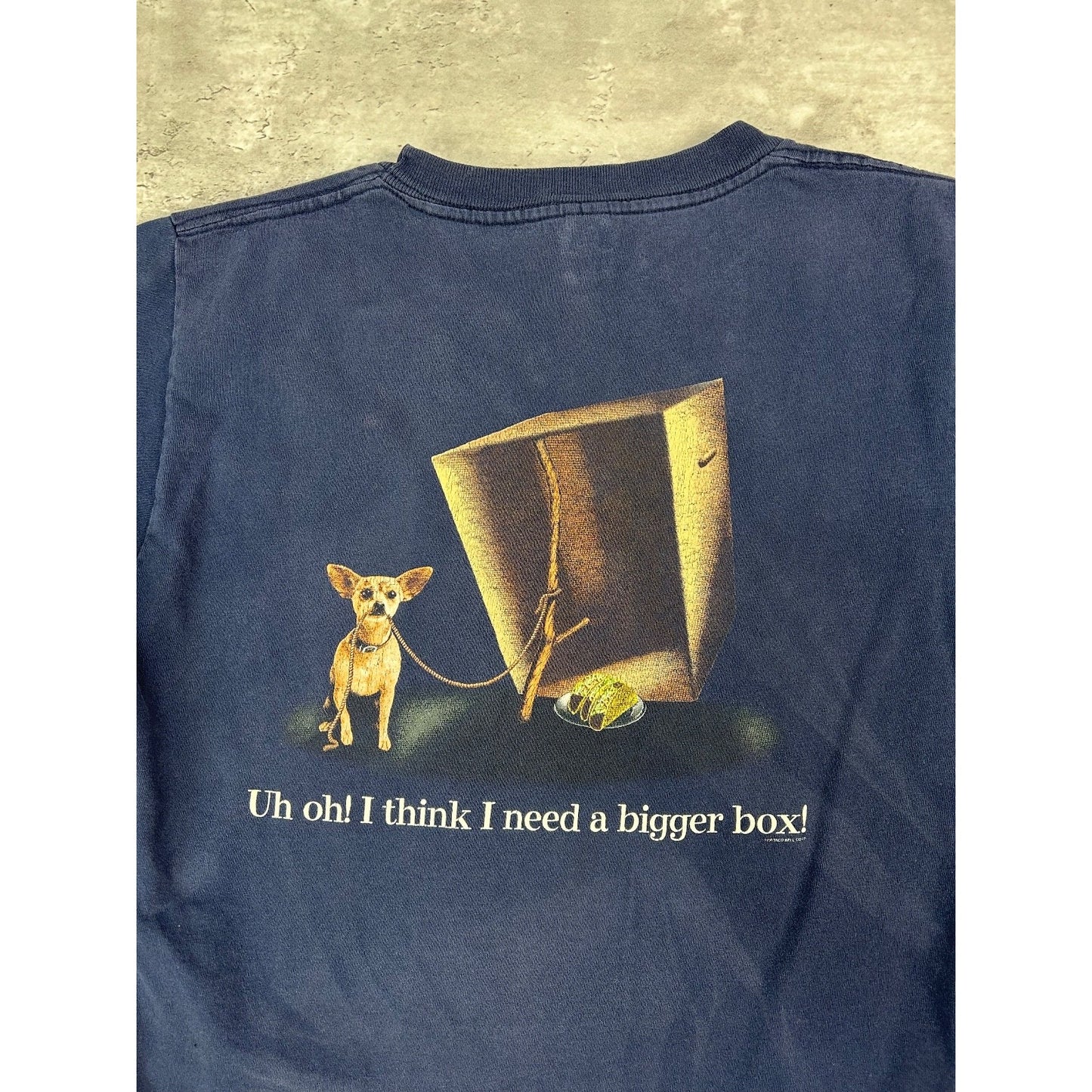 Vintage 90s Taco Bell Here Lizard Lizard Chihuahua Graphic T-Shirt Size L YOUTH