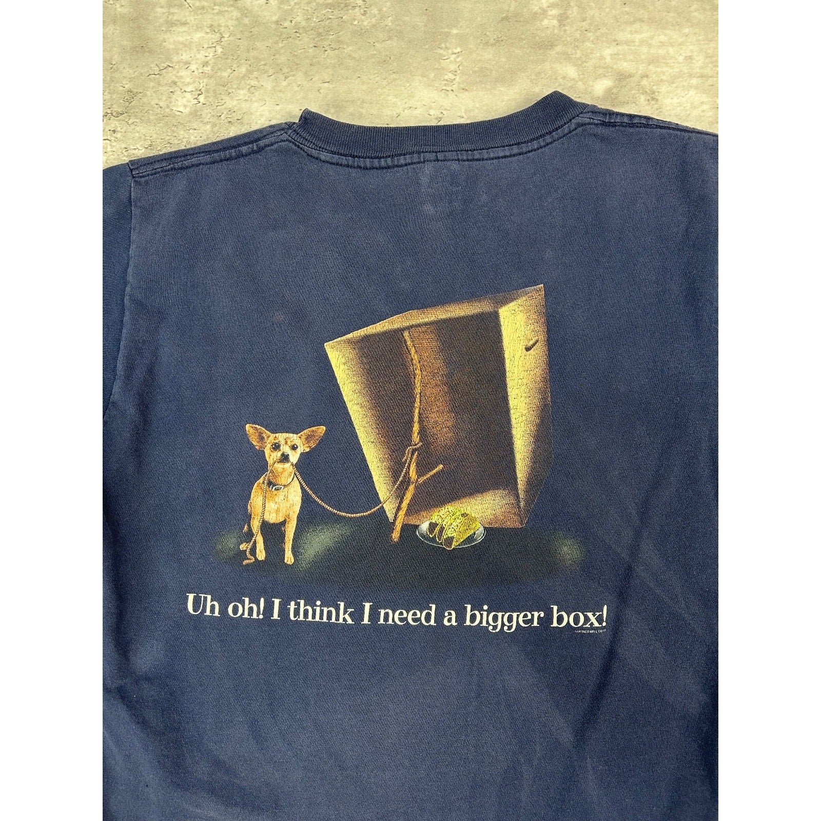 Vintage 90s Taco Bell Here Lizard Lizard Chihuahua Graphic T-Shirt Size L YOUTH