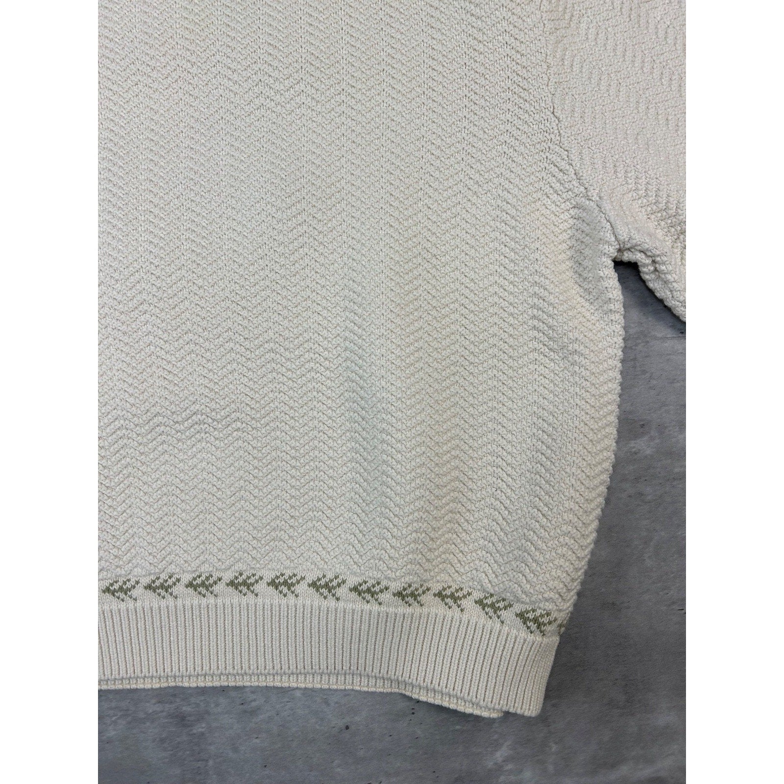 Vintage 90s Cabelas Embroidered Landscape Pullover Knit Sweater Size XL