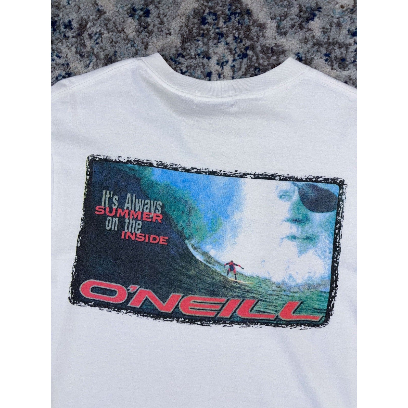 Vintage Y2K O'Neill It's Always Summer On The Inside T-Shirt Size Medium