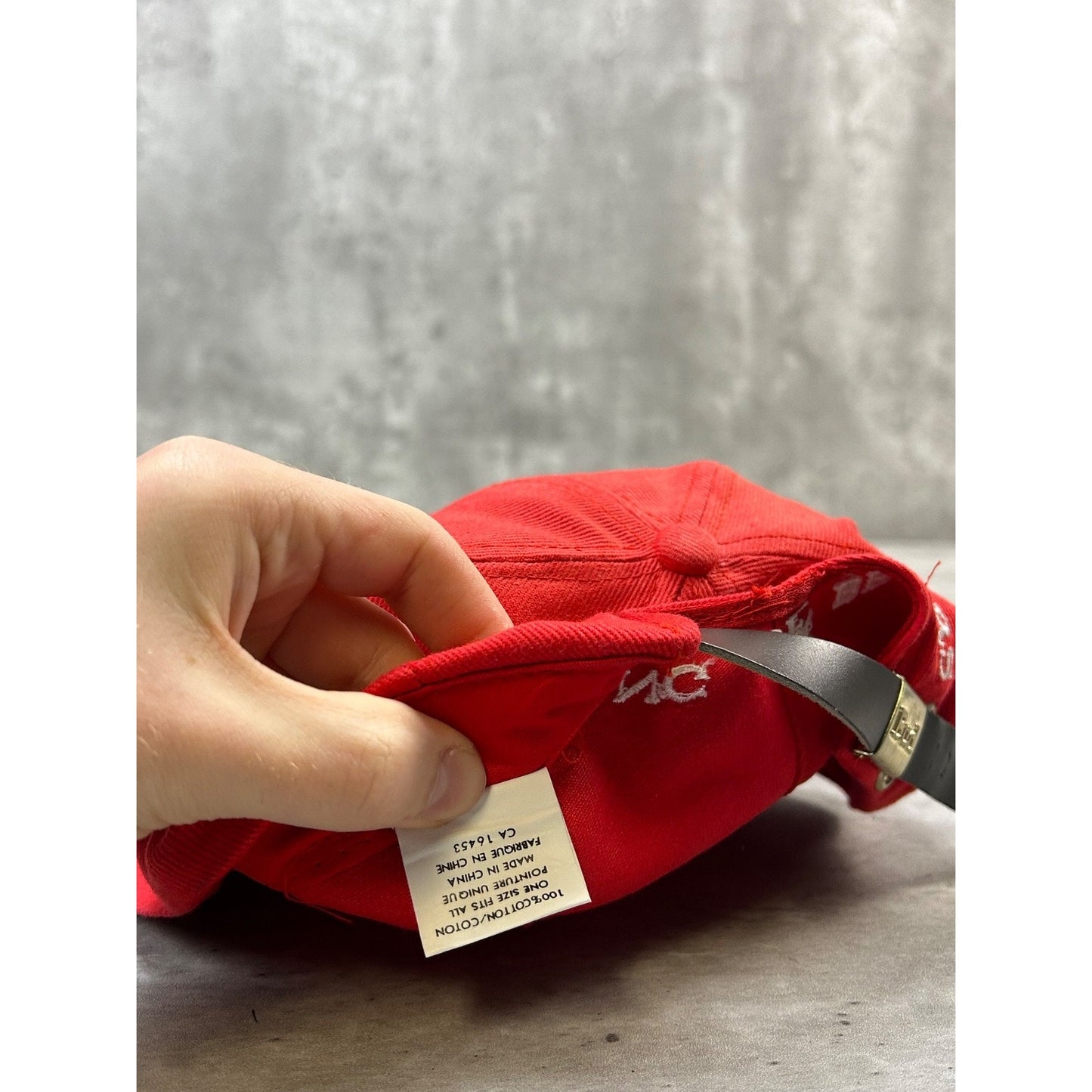 Vintage 90s Budweiser Embroidered Bud Spellout Beer Promo Strapback Hat OSFA