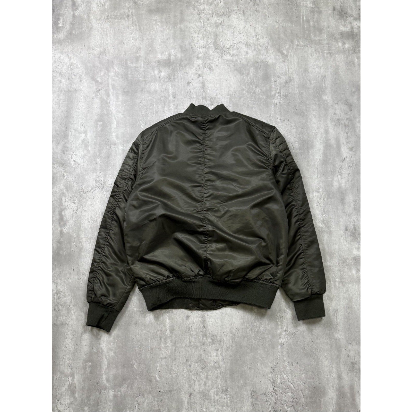 Vintage Y2K Southpole Olive Green Full Zip Bomber Jacket Size Medium