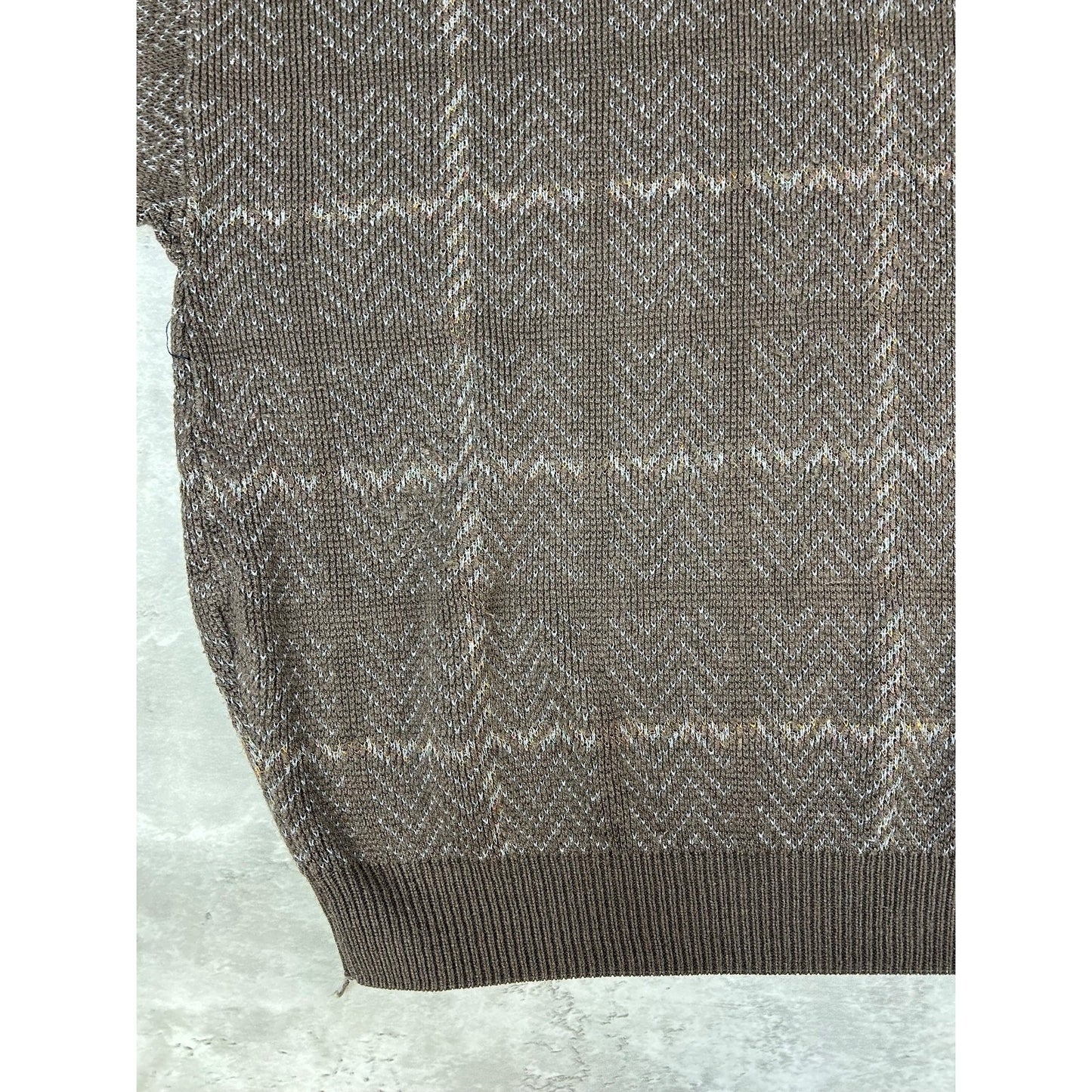 Vintage 90s Plaid Print Earth Tone Pullover Knit Sweater Size 3XL