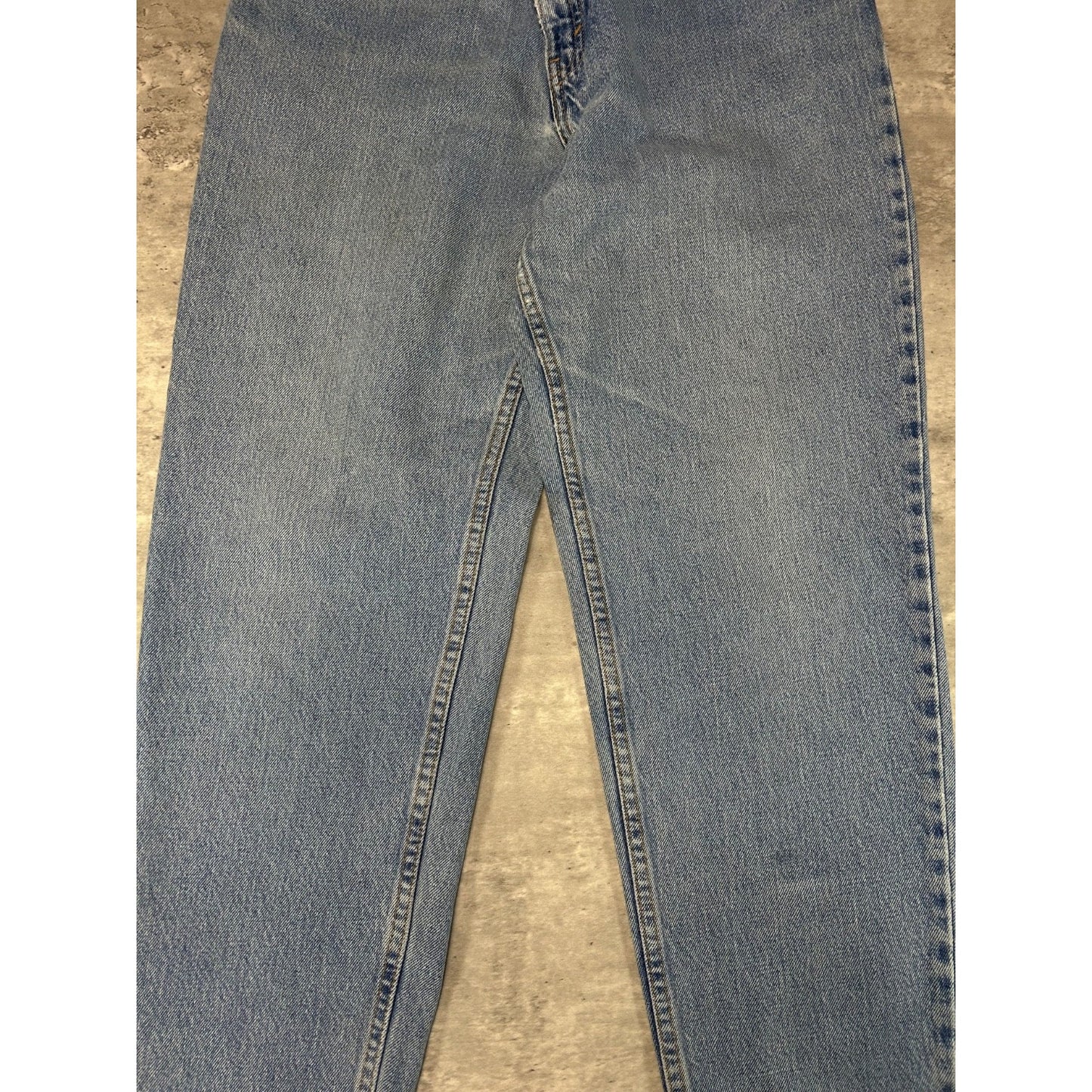Vintage 90s Women's Levis 550 Red Tab Light Wash Denim Pants Size 30 Blue