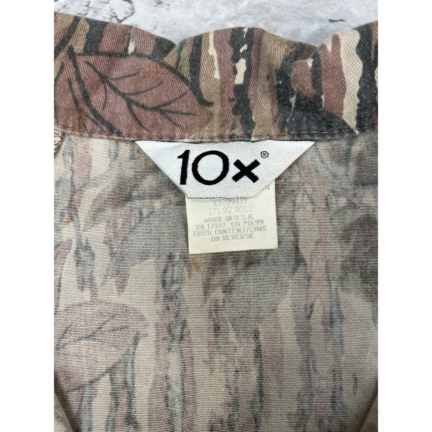 Vintage 80s/90s 10x Realtree Rio Grande Camo Hunting Jacket Size Large