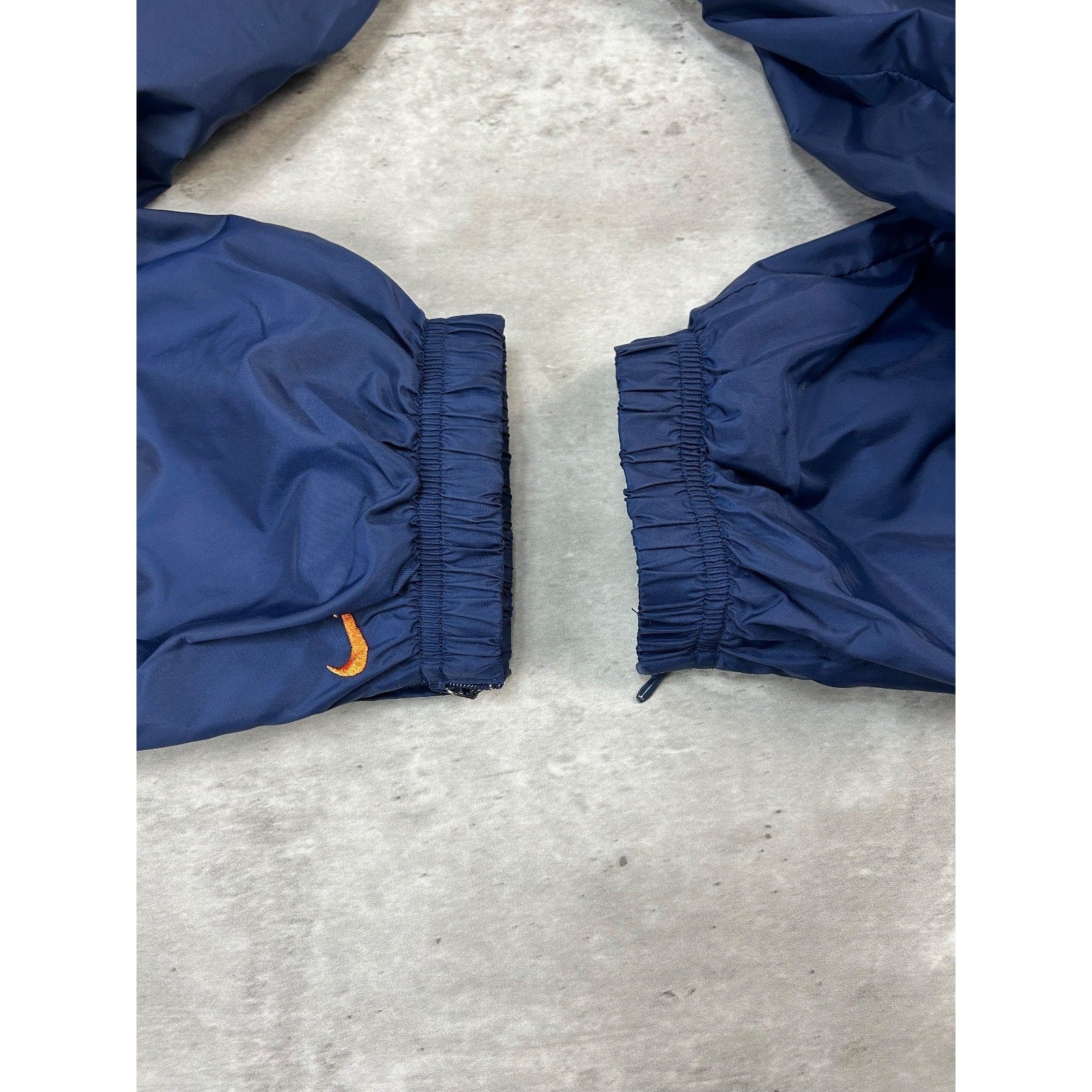 Vintage 90s Nike Embroidered Mini Swoosh Nylon Track Pants Size Medium YOUTH