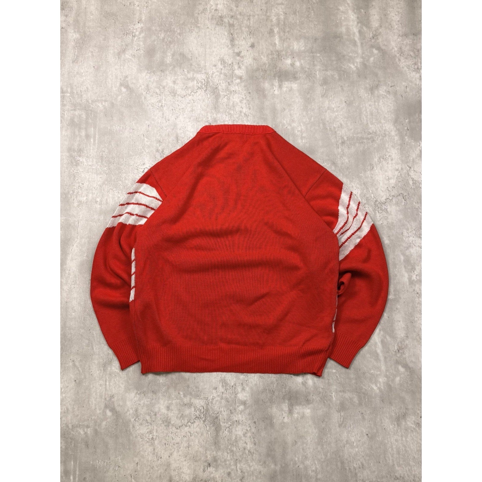 Vintage 80s Polaris Indy Spellout Graphic Pullover Knit Sweater Size Large