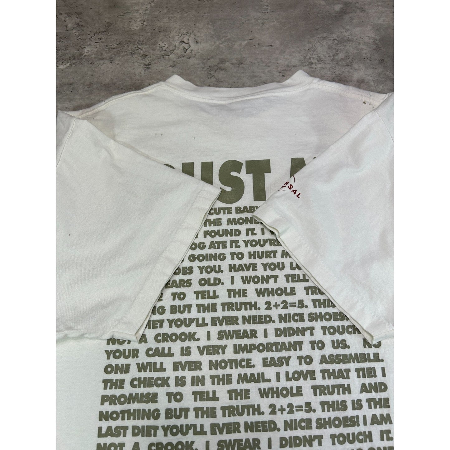 Vintage 1996 Liar Liar Jim Carrey Movie Promo Spellout Graphic T-Shirt Sz XL