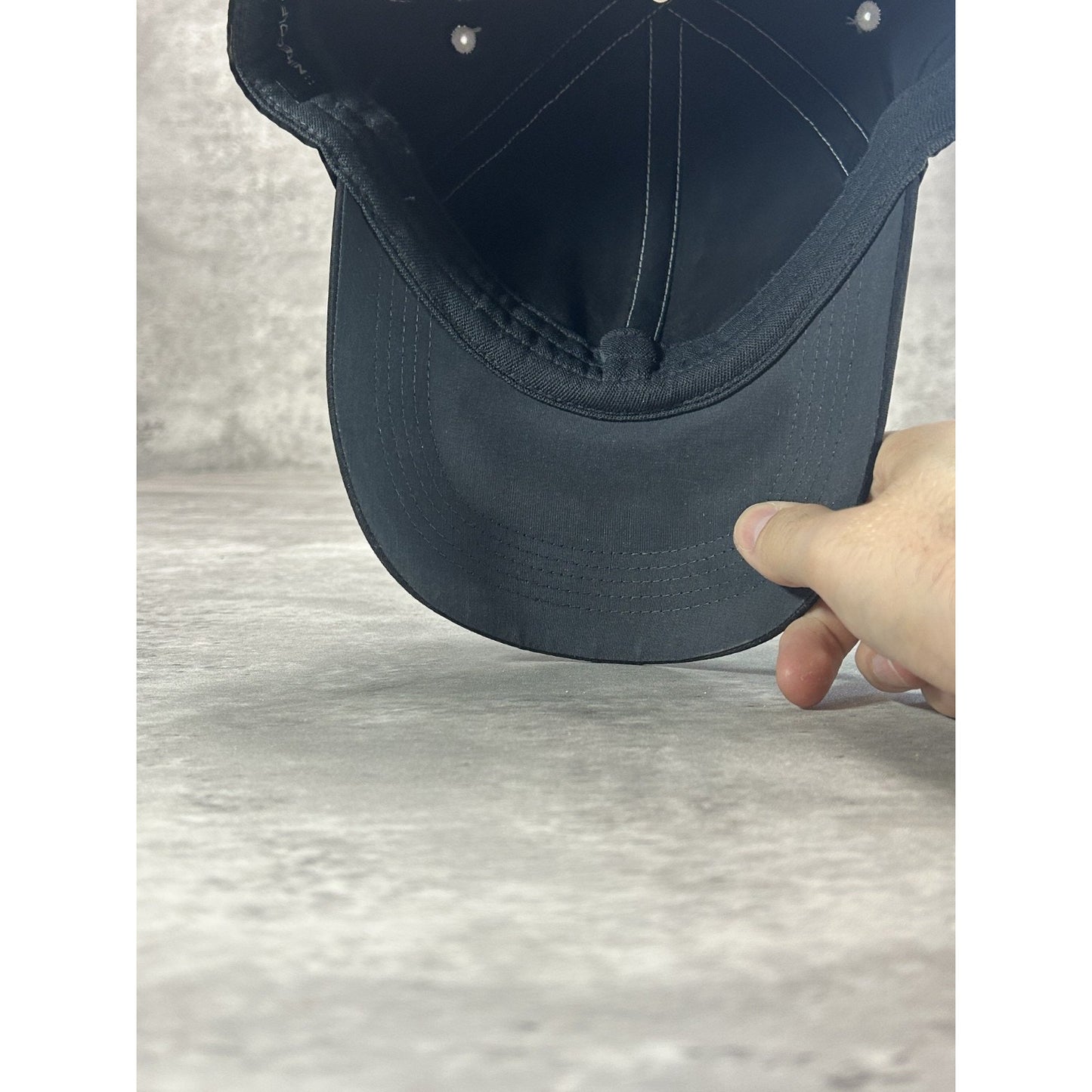 Vintage 2000s Nike Golf Spellout Strapback Hat OSFA Black