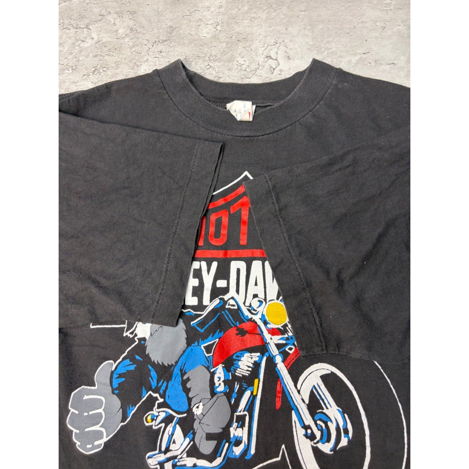 Vintage 90s Harley Davidson Classic Logo Graphic Black T-Shirt Size XL