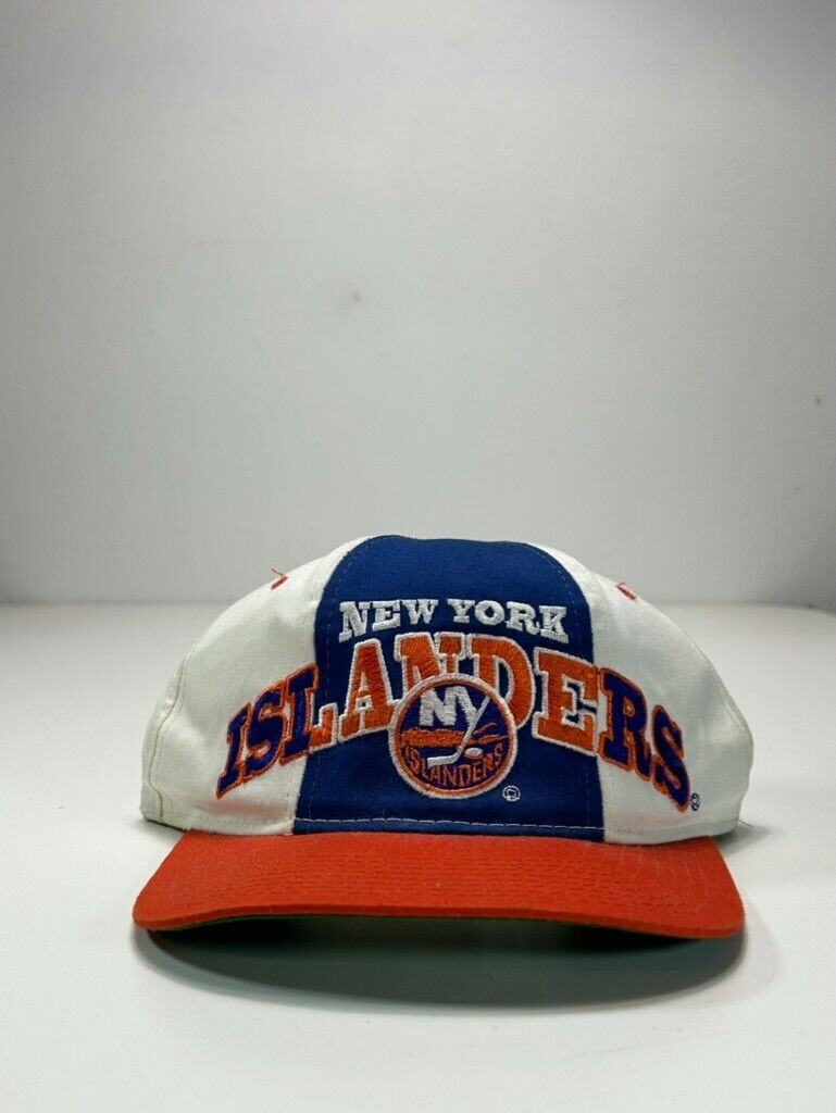 VTG 90s New York Islanders NHL Embroidered Starter Tri-Power Snapback Hat OSFA