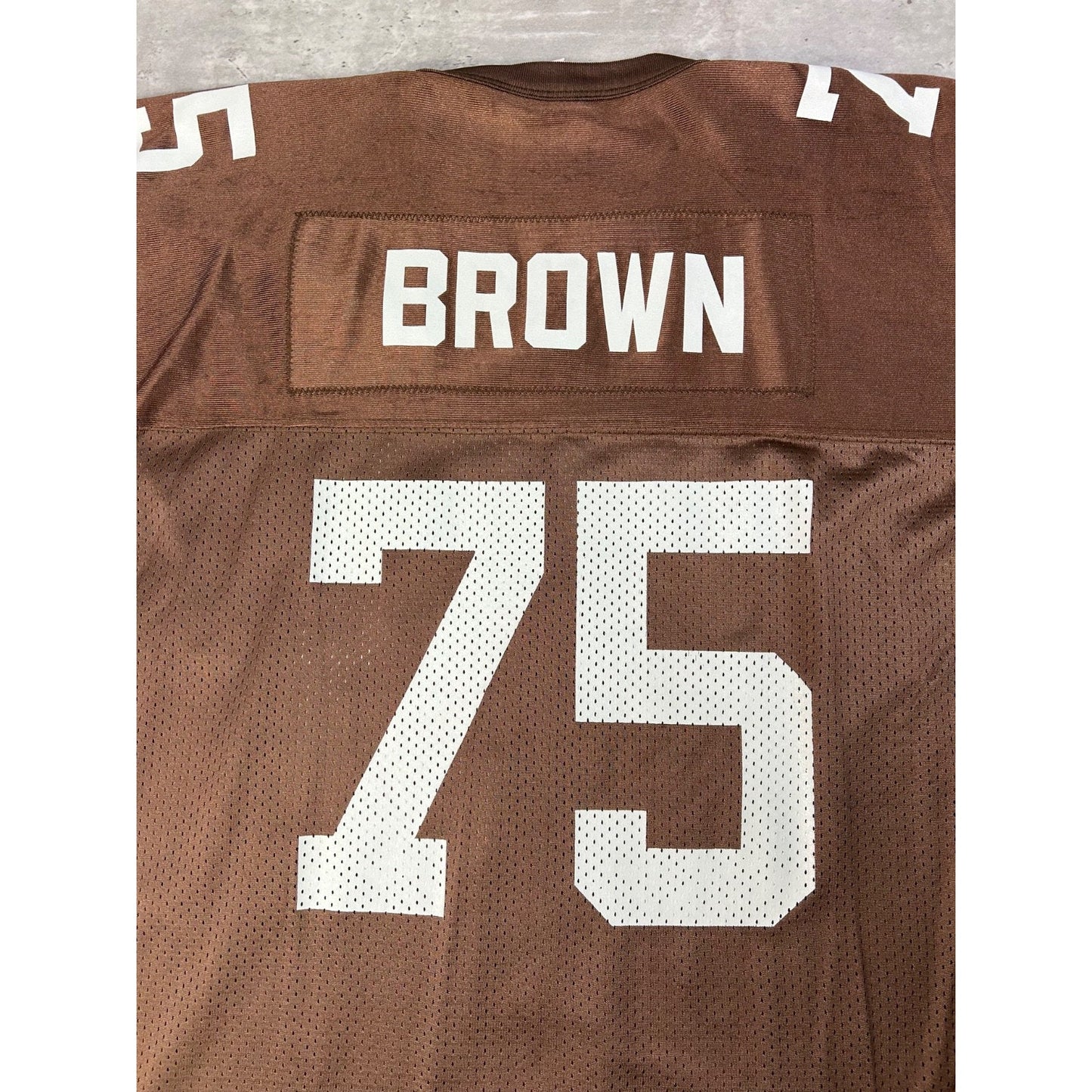 Vintage 1998 Lomas Brown #75 Cleveland Browns NFL Football Jersey YOUTH XL