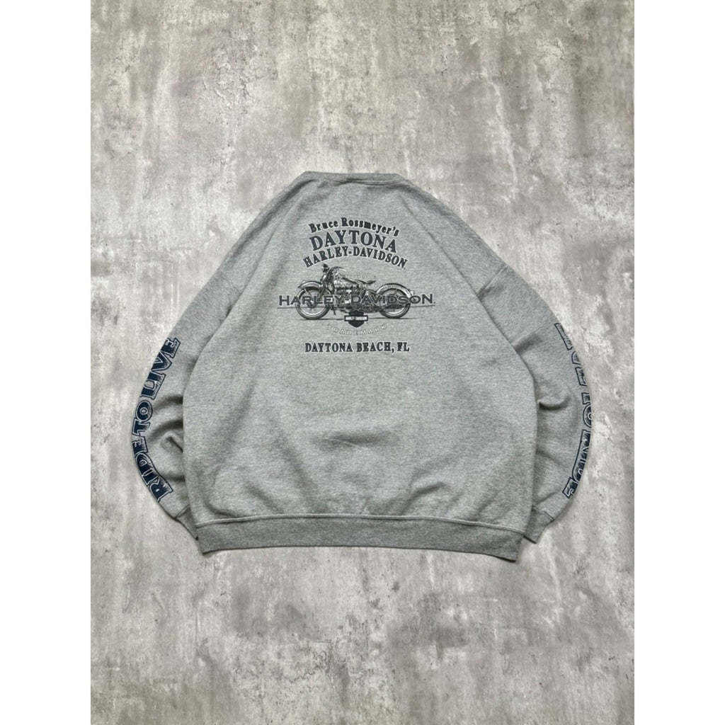 Harley Davidson Ride With Pride Graphic Spellout Crewneck Sweatshirt Size 2XL