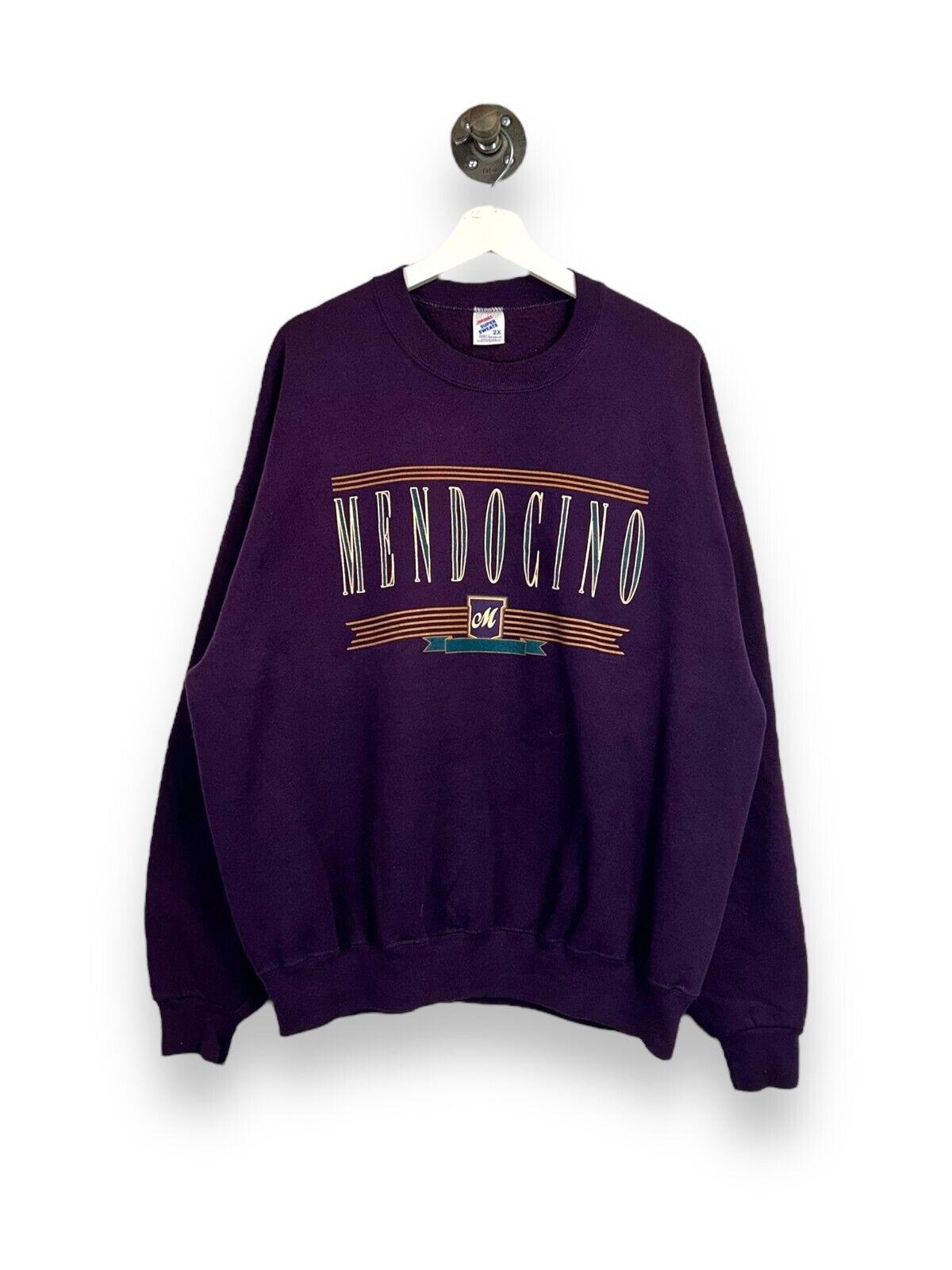 Vintage 90s Mendocino Destination Spellout Graphic Sweatshirt Size 2XL