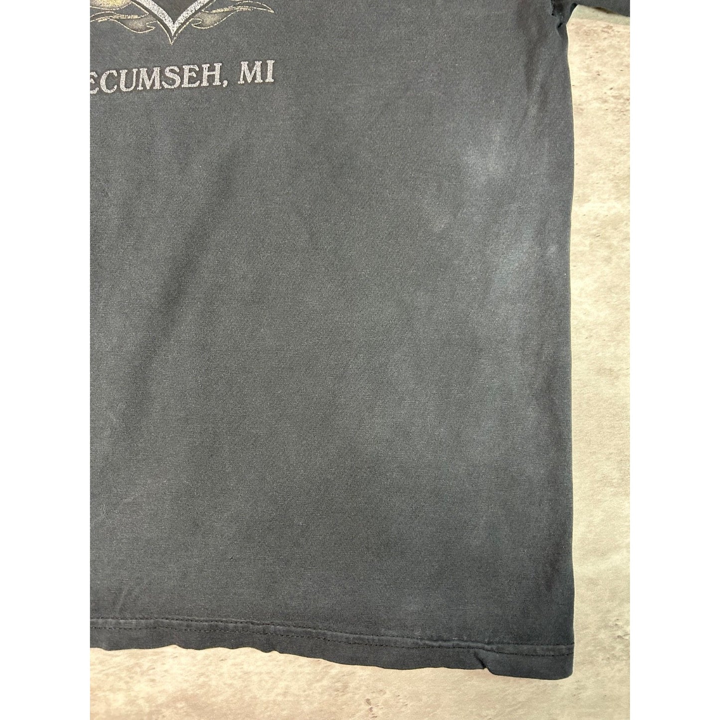 Harley Davidson Motorcycles Skull Graphic Spellout Longsleeve T-Shirt Size Large