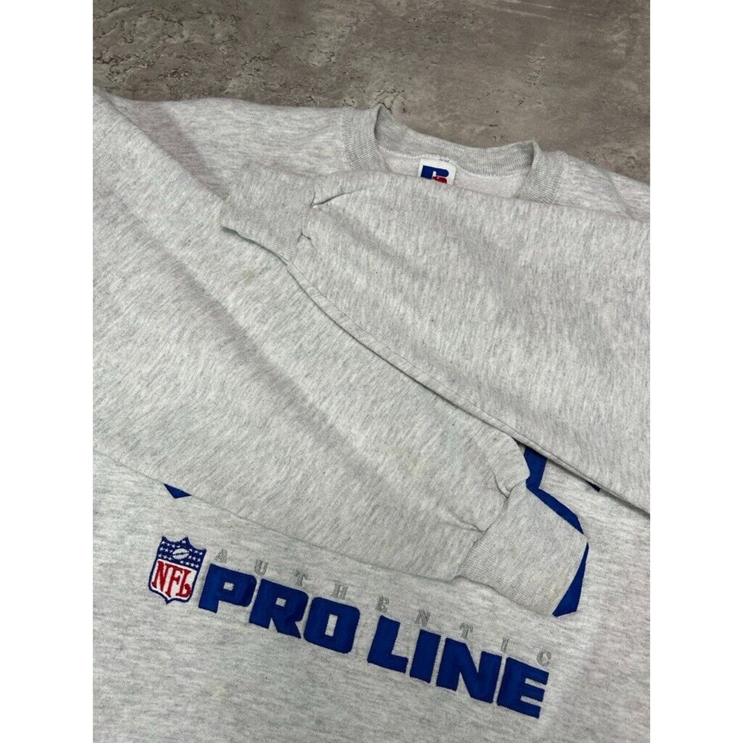 Vintage 90s Indianapolis Colts NFL Pro Line Embroidered Sweatshirt Size XL Gray