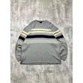 Vintage Y2K Sean John Embroidered Logo Striped Pullover Knit Sweater Size 2XL